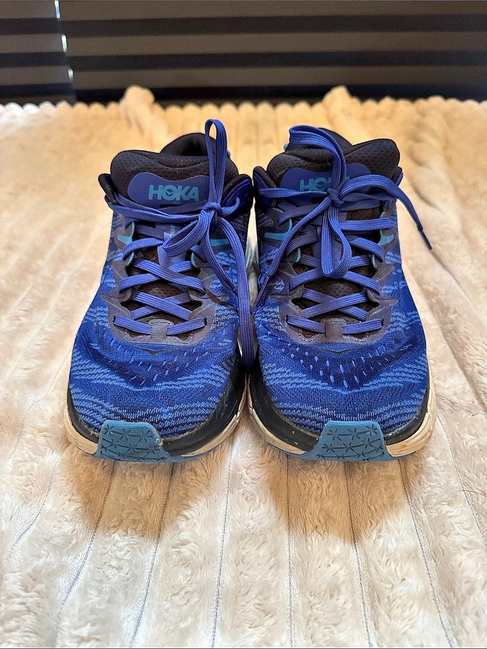 Hoka Gaviota 4 Blue Athletic Shoes, Men’s